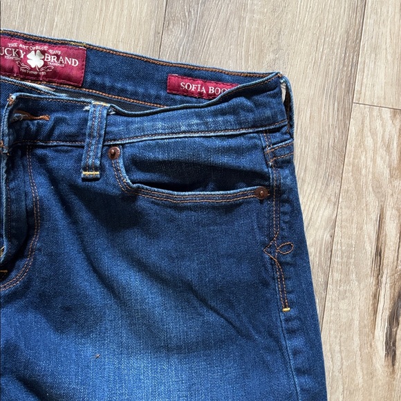 12/31 Regular Lucky Brand Sofia Boot Blue Women's Jeans - Picture 6 of 10